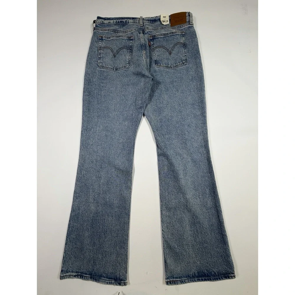 Levi's Premium Wedgie Bootcut Jeans Women's 33x34 High Rise Blue Denim NWT